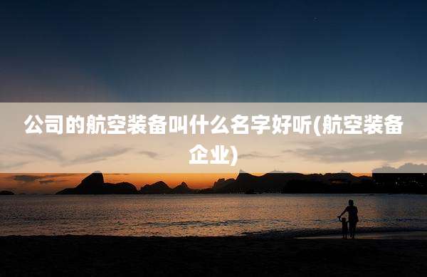 公司的航空装备叫什么名字好听(航空装备企业)