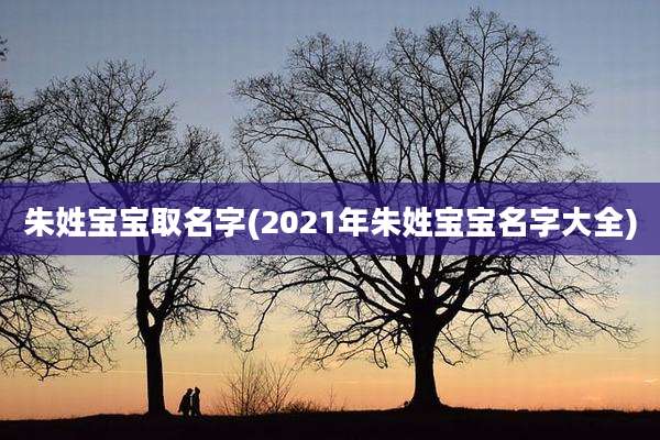 朱姓宝宝取名字(2021年朱姓宝宝名字大全)