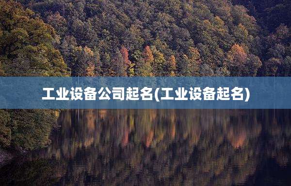 工业设备公司起名(工业设备起名)