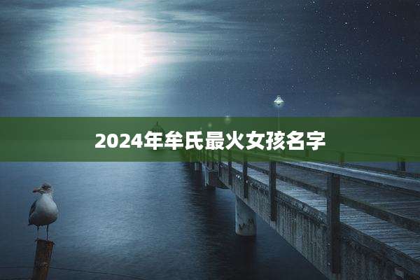 2024年牟氏最火女孩名字