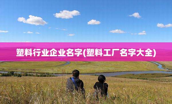 塑料行业企业名字(塑料工厂名字大全)