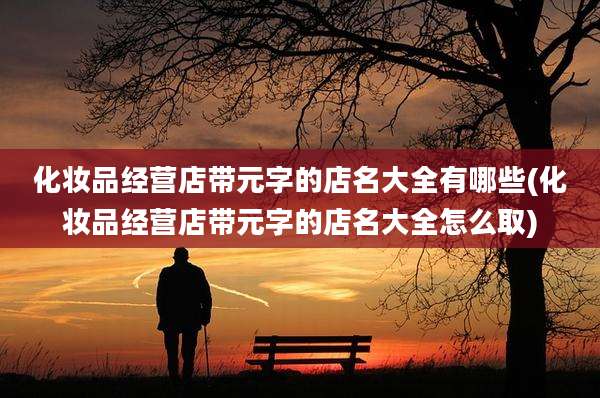 化妆品经营店带元字的店名大全有哪些(化妆品经营店带元字的店名大全怎么取)