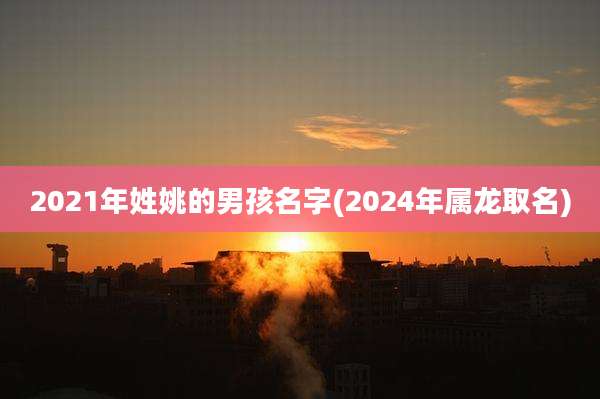 2021年姓姚的男孩名字(2024年属龙取名)