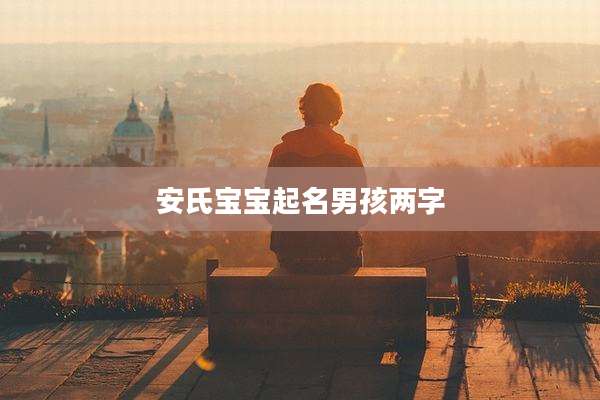 安氏宝宝起名男孩两字