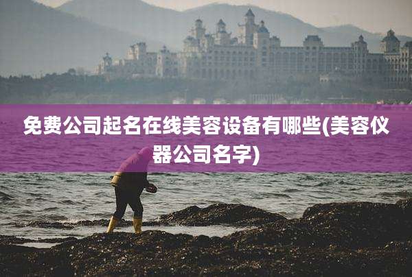 免费公司起名在线美容设备有哪些(美容仪器公司名字)