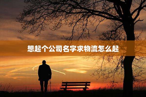 想起个公司名字求物流怎么起