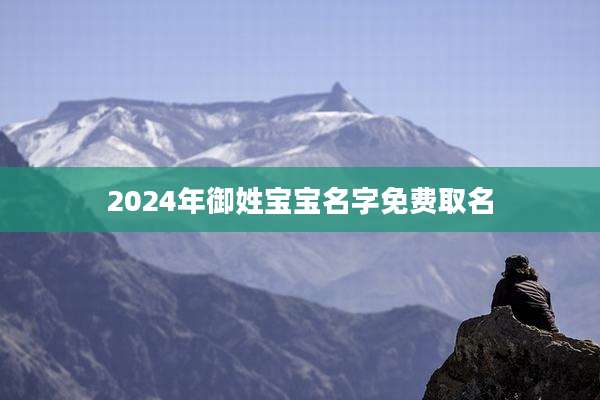 2024年御姓宝宝名字免费取名