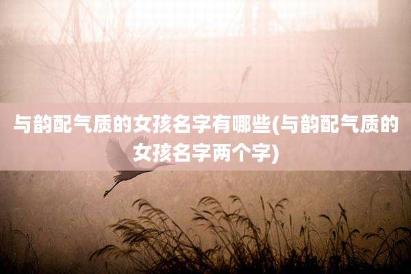 与韵配气质的女孩名字有哪些(与韵配气质的女孩名字两个字)