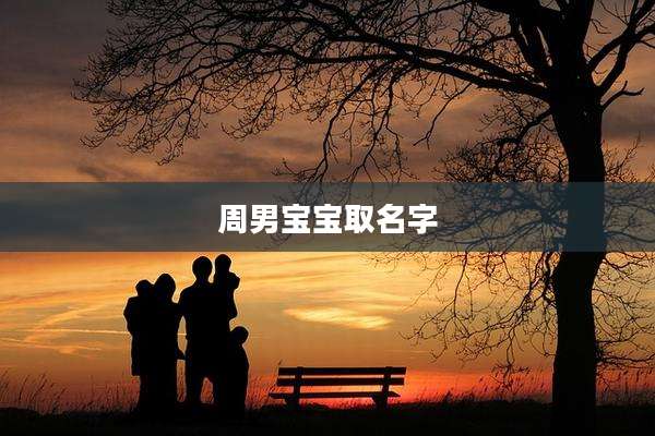 周男宝宝取名字