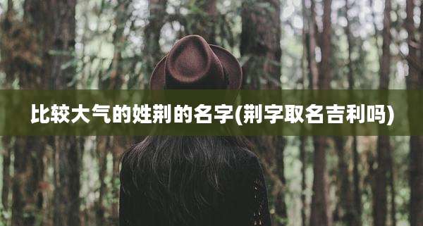 比较大气的姓荆的名字(荆字取名吉利吗)