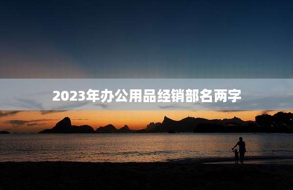 2023年办公用品经销部名两字