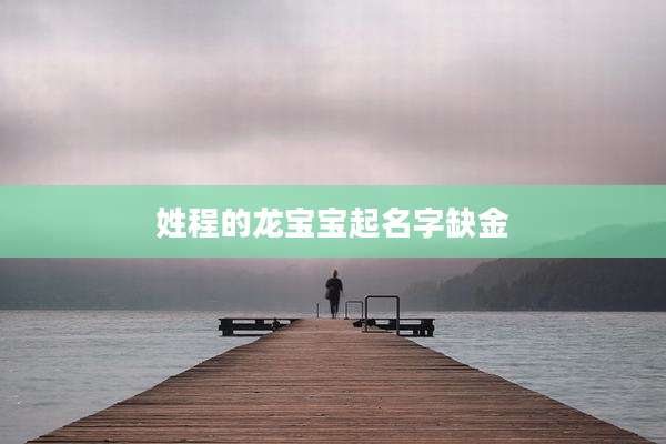 姓程的龙宝宝起名字缺金