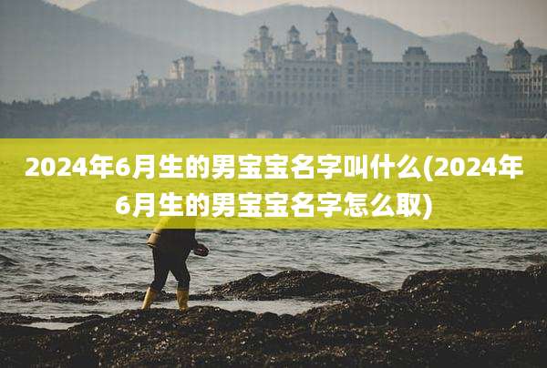 2024年6月生的男宝宝名字叫什么(2024年6月生的男宝宝名字怎么取)