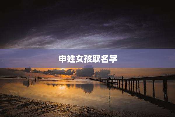 申姓女孩取名字