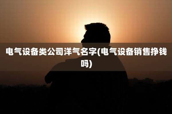 电气设备类公司洋气名字(电气设备销售挣钱吗)