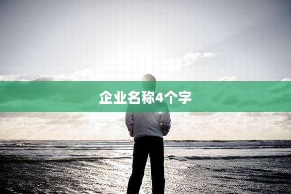 企业名称4个字