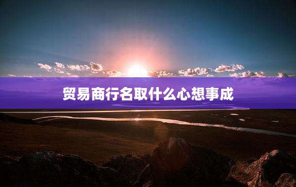 贸易商行名取什么心想事成