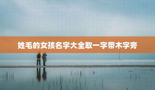 姓毛的女孩名字大全取一字带木字旁