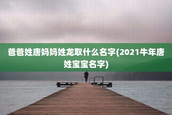 爸爸姓唐妈妈姓龙取什么名字(2021牛年唐姓宝宝名字)