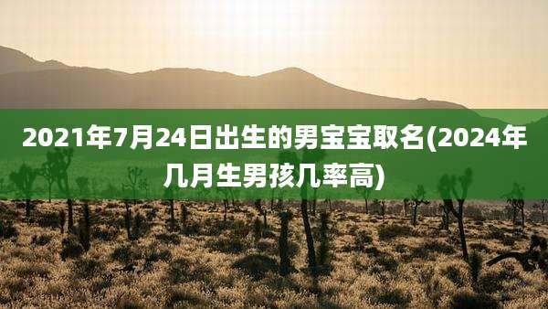 2021年7月24日出生的男宝宝取名(2024年几月生男孩几率高)