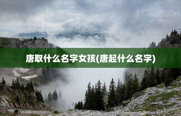 唐取什么名字女孩(唐起什么名字)