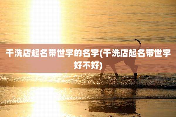 干洗店起名带世字的名字(干洗店起名带世字好不好)