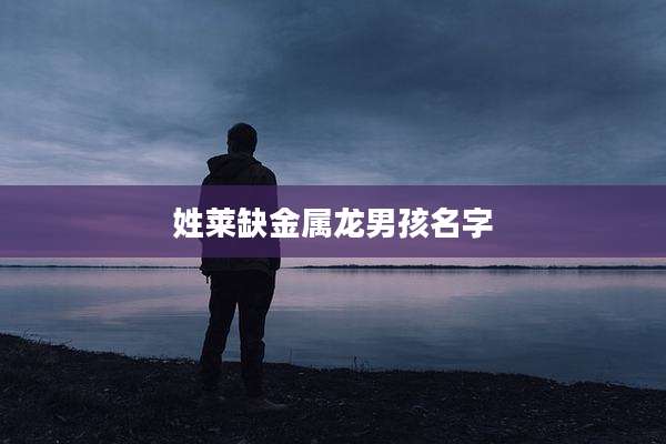 姓莱缺金属龙男孩名字