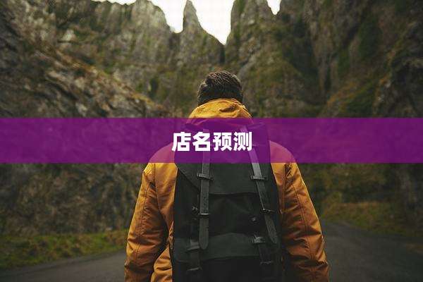 店名预测
