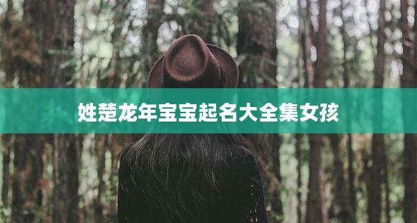 姓楚龙年宝宝起名大全集女孩