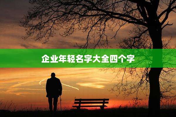 企业年轻名字大全四个字