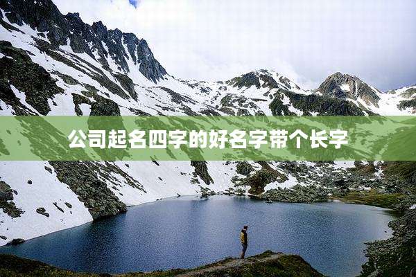 公司起名四字的好名字带个长字