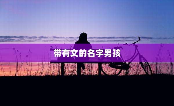 带有文的名字男孩