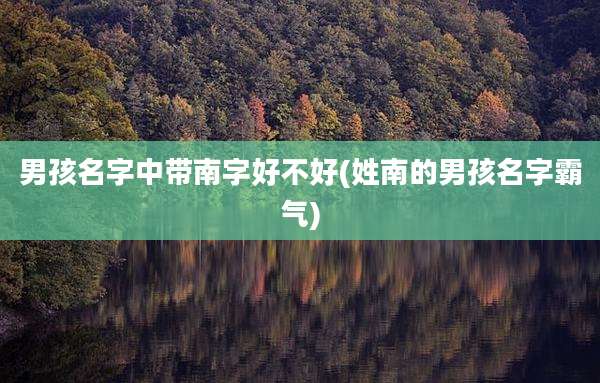 男孩名字中带南字好不好(姓南的男孩名字霸气)