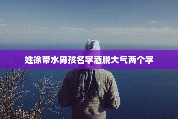 姓徐带水男孩名字洒脱大气两个字