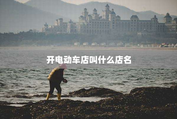 开电动车店叫什么店名