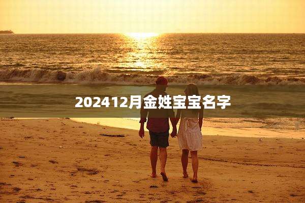 202412月金姓宝宝名字