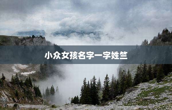 小众女孩名字一字姓竺