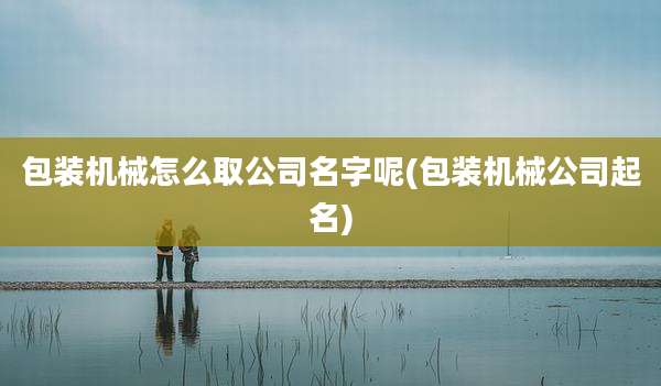 包装机械怎么取公司名字呢(包装机械公司起名)