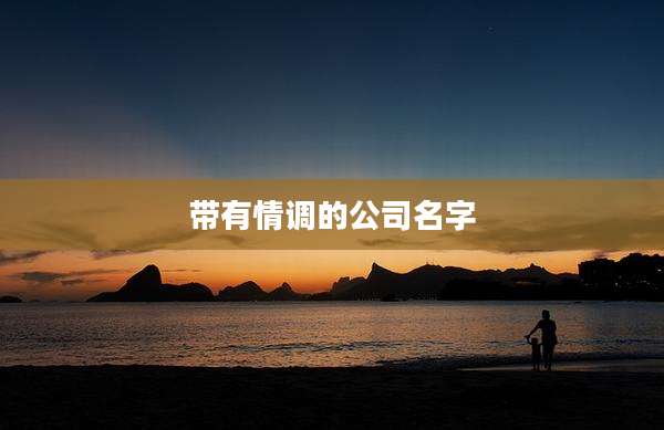 带有情调的公司名字