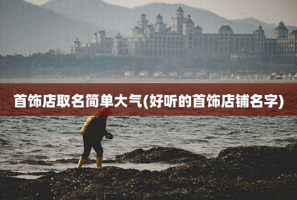 首饰店取名简单大气(好听的首饰店铺名字)