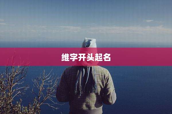 维字开头起名