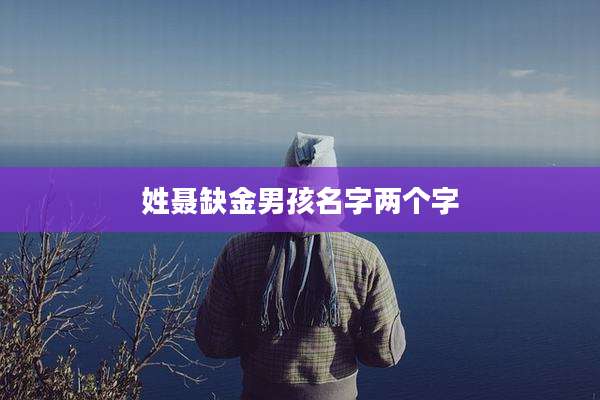 姓聂缺金男孩名字两个字