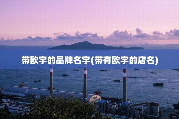 带欧字的品牌名字(带有欧字的店名)