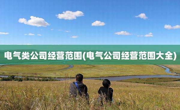 电气类公司经营范围(电气公司经营范围大全)