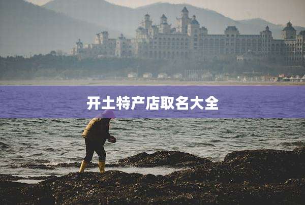 开土特产店取名大全