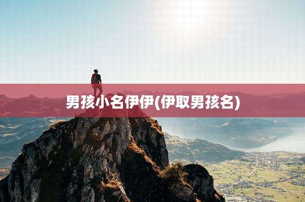 男孩小名伊伊(伊取男孩名)