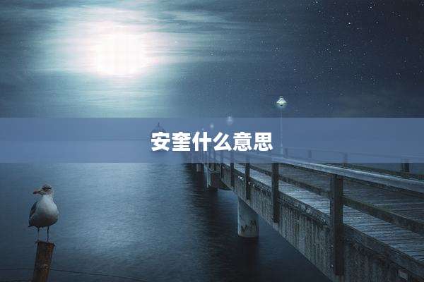 安奎什么意思