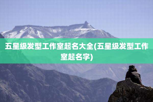 五星级发型工作室起名大全(五星级发型工作室起名字)