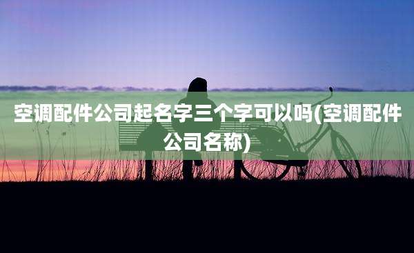 空调配件公司起名字三个字可以吗(空调配件公司名称)