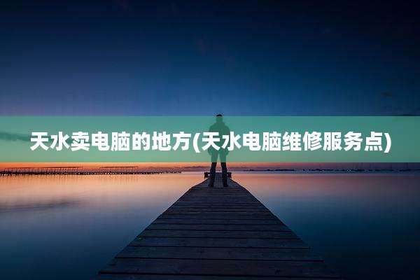 天水卖电脑的地方(天水电脑维修服务点)